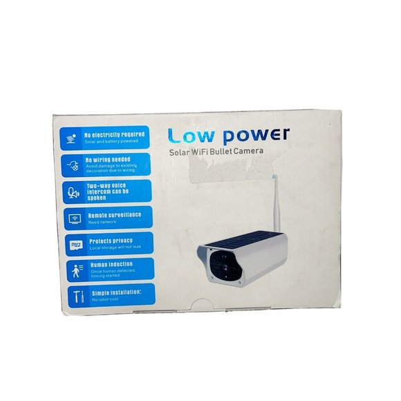 Low Power Solar Wifi Bullet Camera New